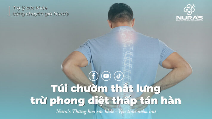 Túi chườm thắt lưng trừ phong diệt thấp tán hàn